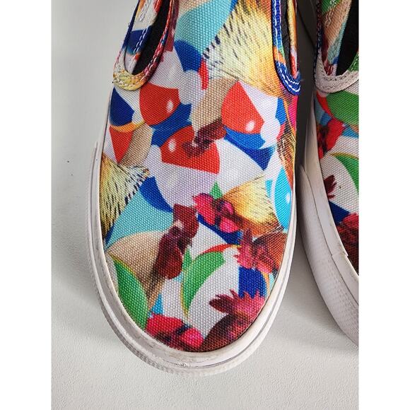 DC Trase Slip-On SP Skate Shoe Women's 6 / Youth 5.5 Chicken Beach Ball Party - Picture 3 of 9